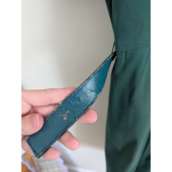 Modcloth Emerald Green Belted Midi Dress - Picture 5 of 6